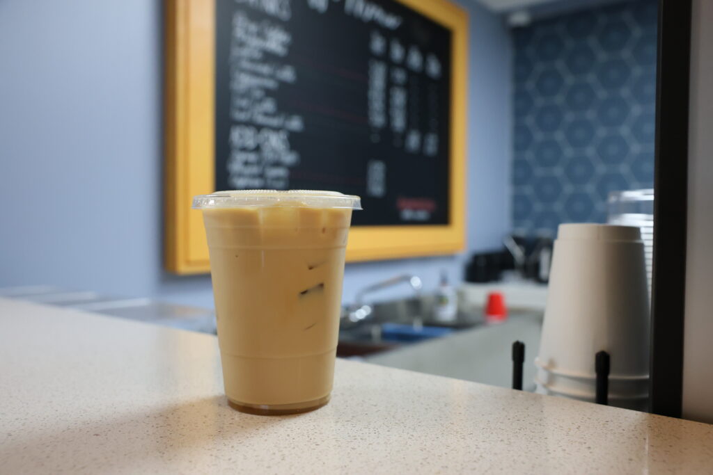 coffee sitting on counter