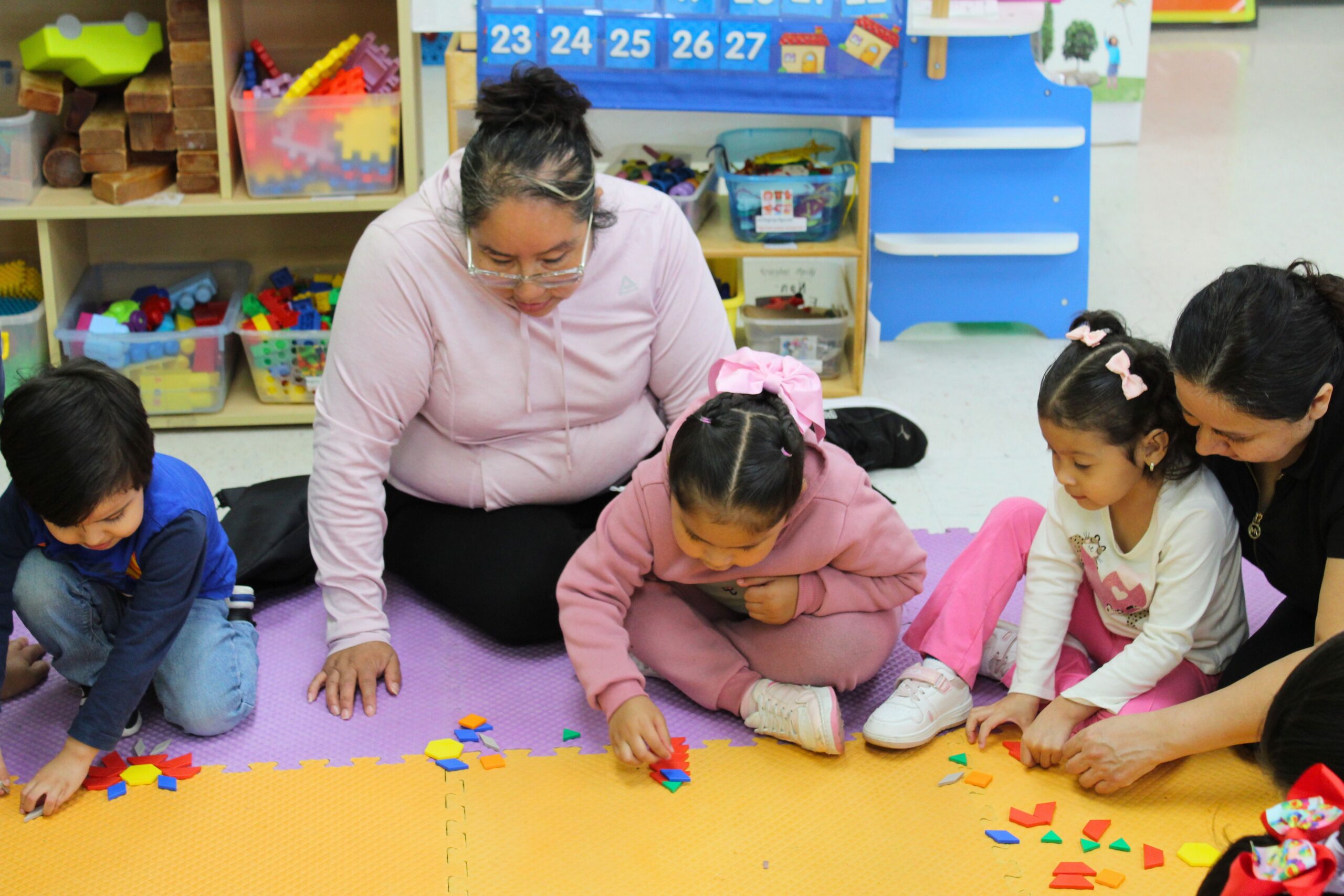 together we learn class 2 mothers and children learning